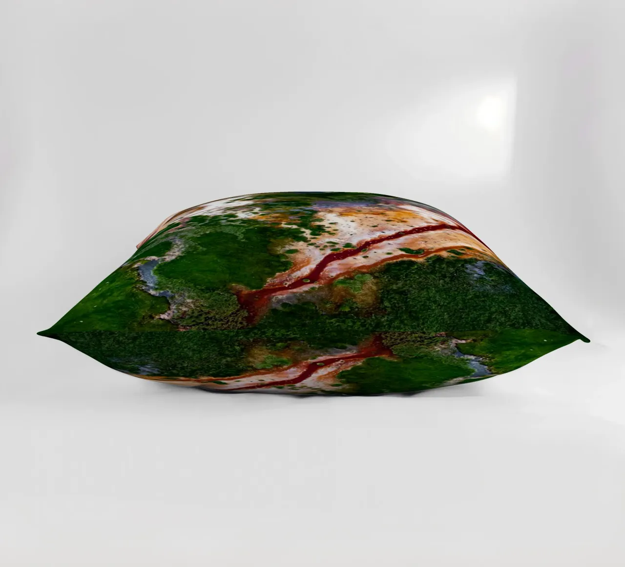 aerial view landscape decorative cushion by Earthly Visions