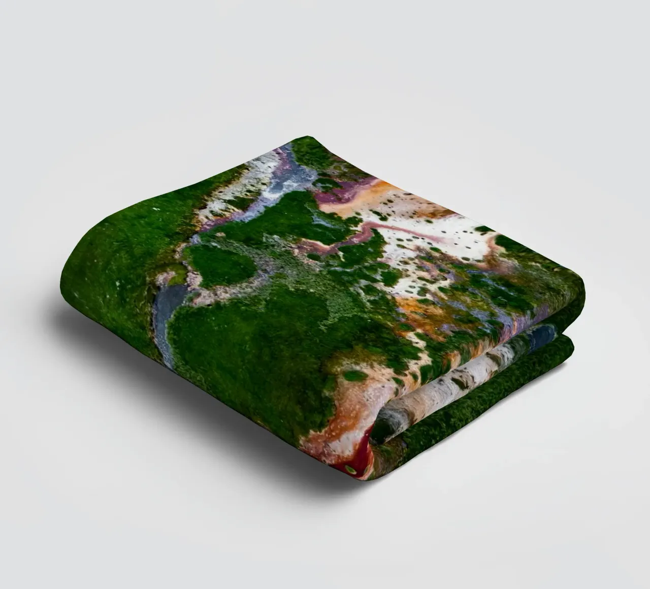 vue aérienne paysage serviette de bain de Earthly Visions