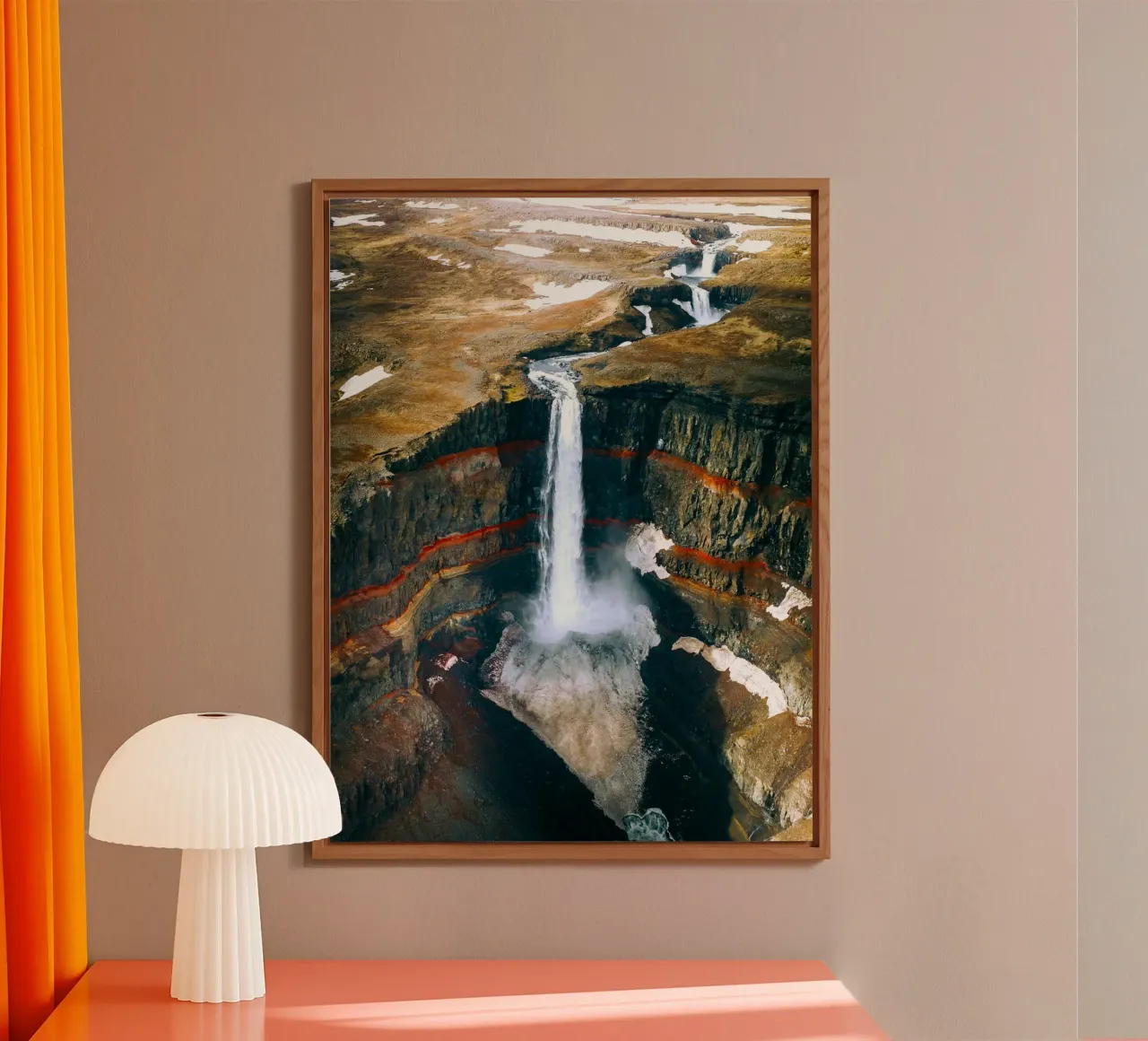 canyon delle cascate alluminio dibond da Earthly Visions