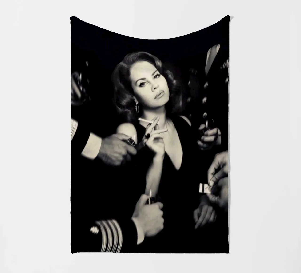 Ragazza vintage coperta in pile da glover studio