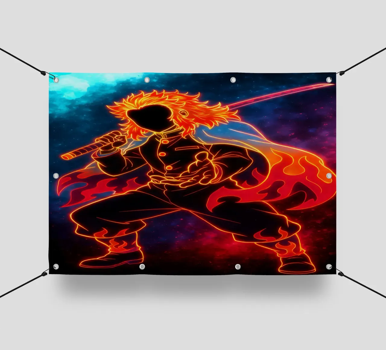 Soul Of Demon slayer Rengoku Kyōjurō telo in pvc da DGSoulheroes