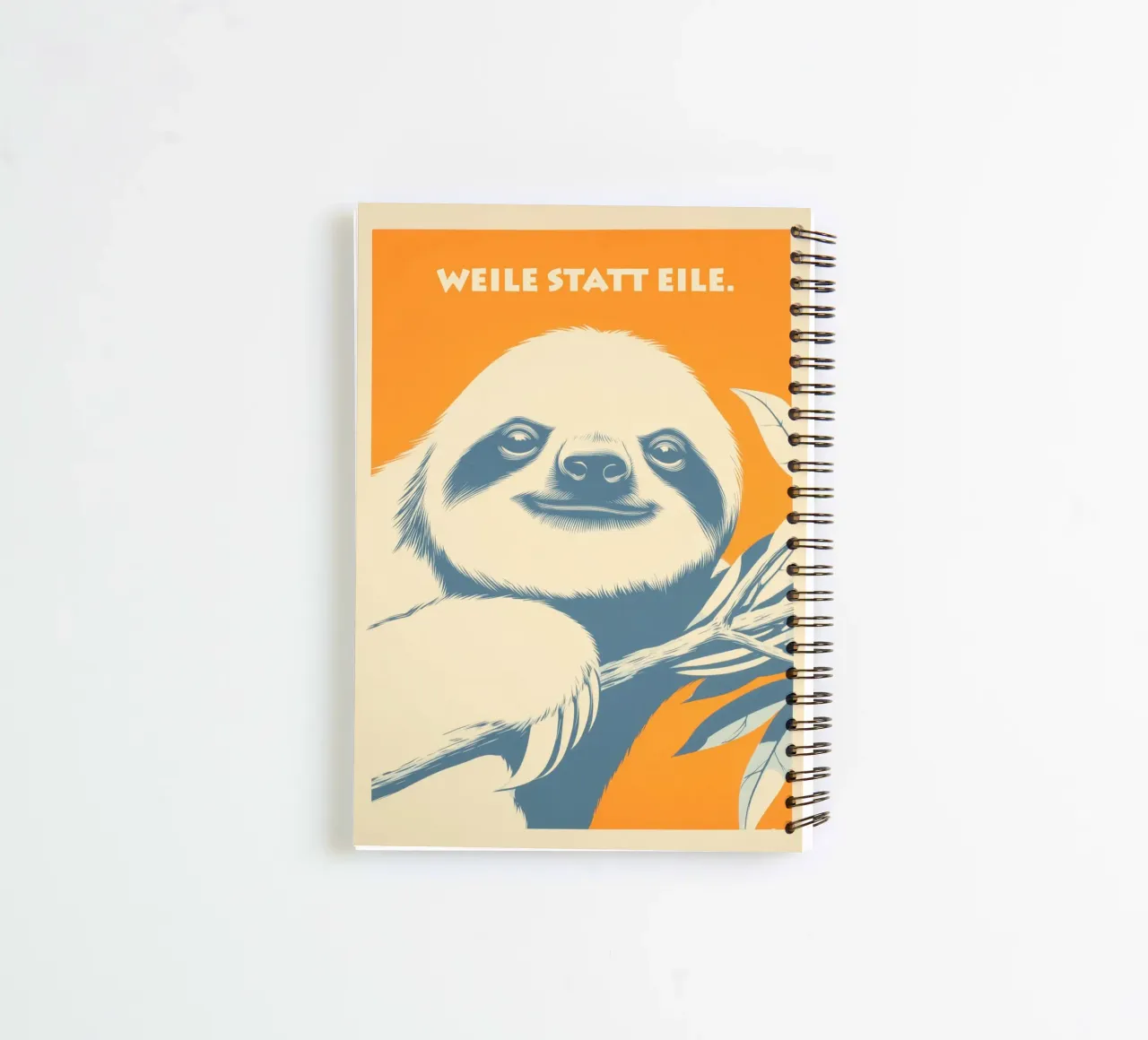 Time instead of haste | Learning from sloths spiral notebook by Autofocus