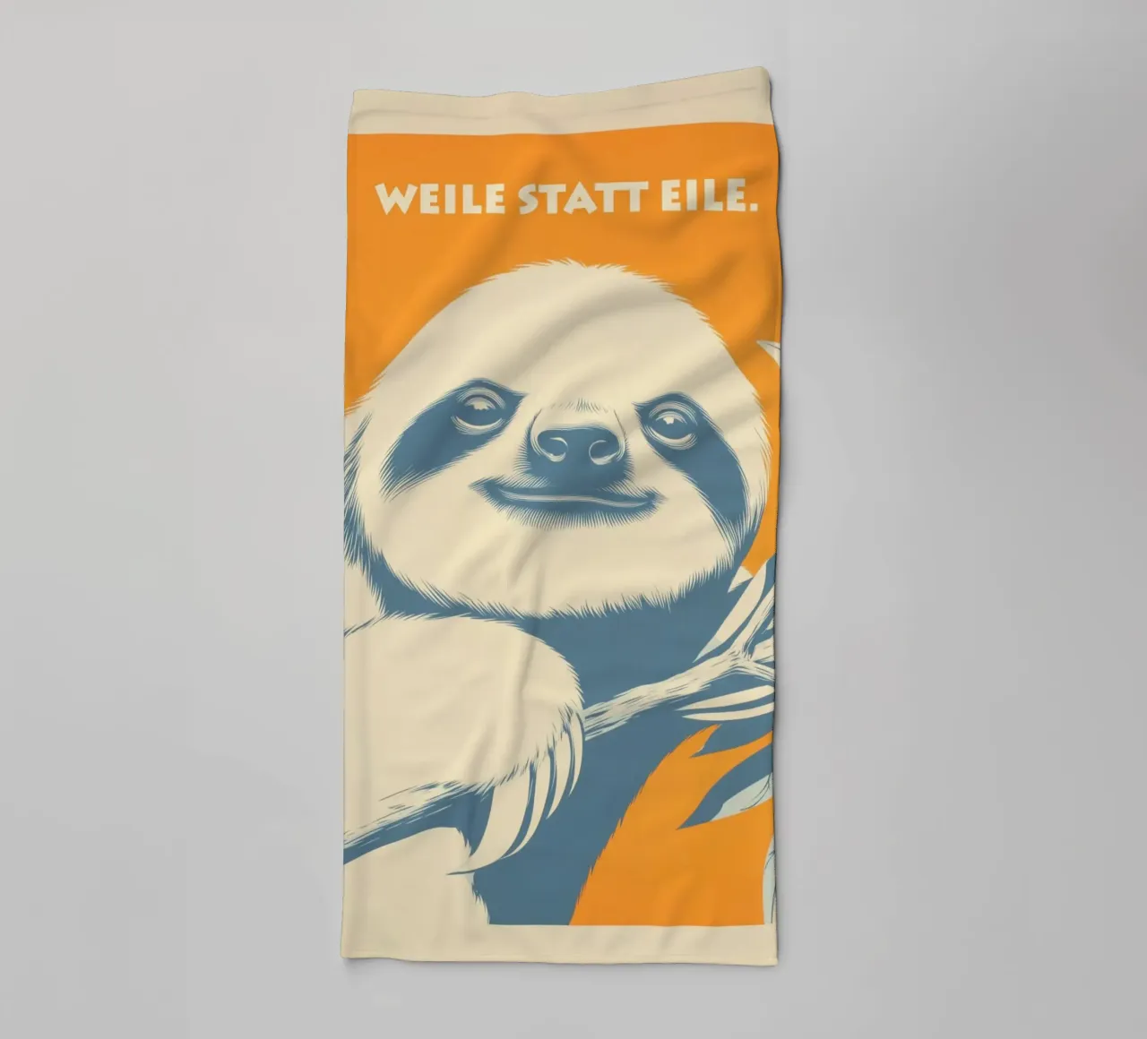 Time instead of haste | Learning from sloths towel by Autofocus