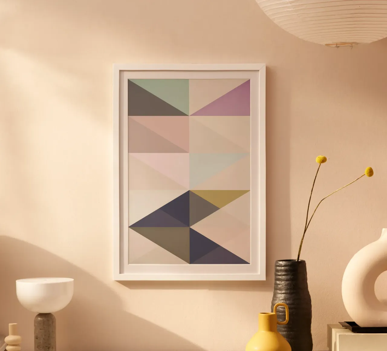La via nordica 3 poster con telaio in legno da Metron