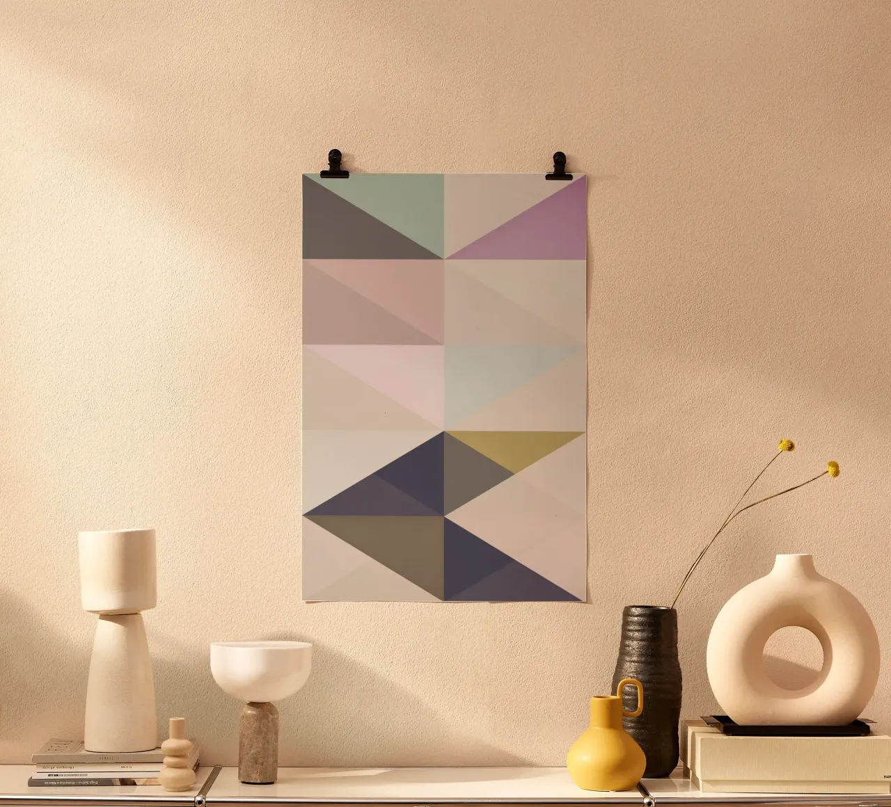 La via nordica 3 poster con telaio in legno da Metron