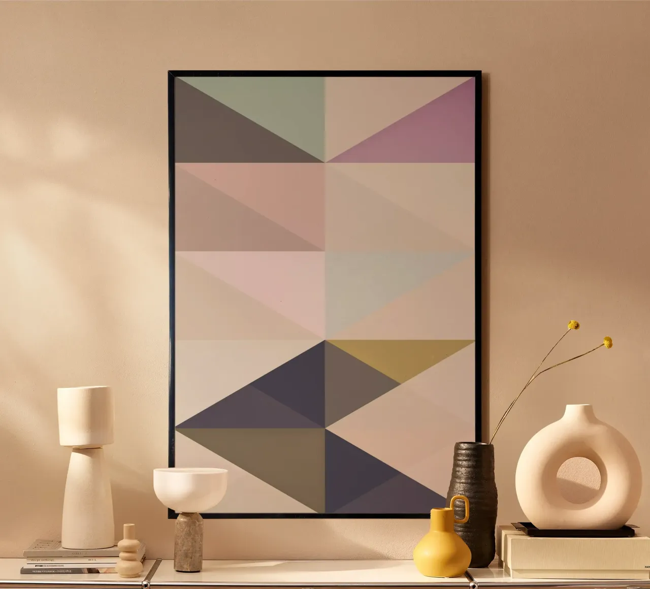 La via nordica 3 poster con telaio in legno da Metron