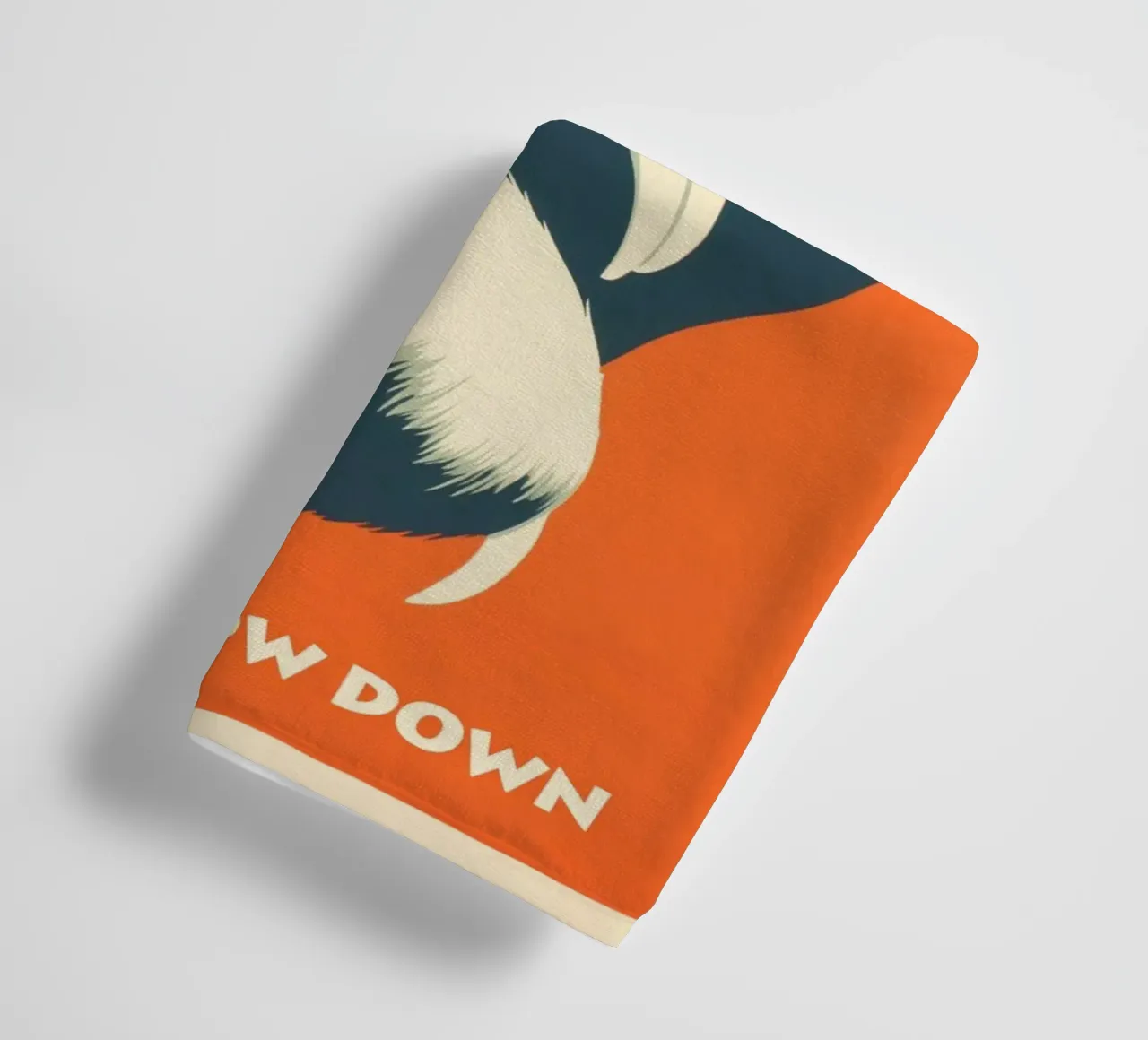 SLOW DOWN | Retro motivational poster with sloth towel by Autofocus