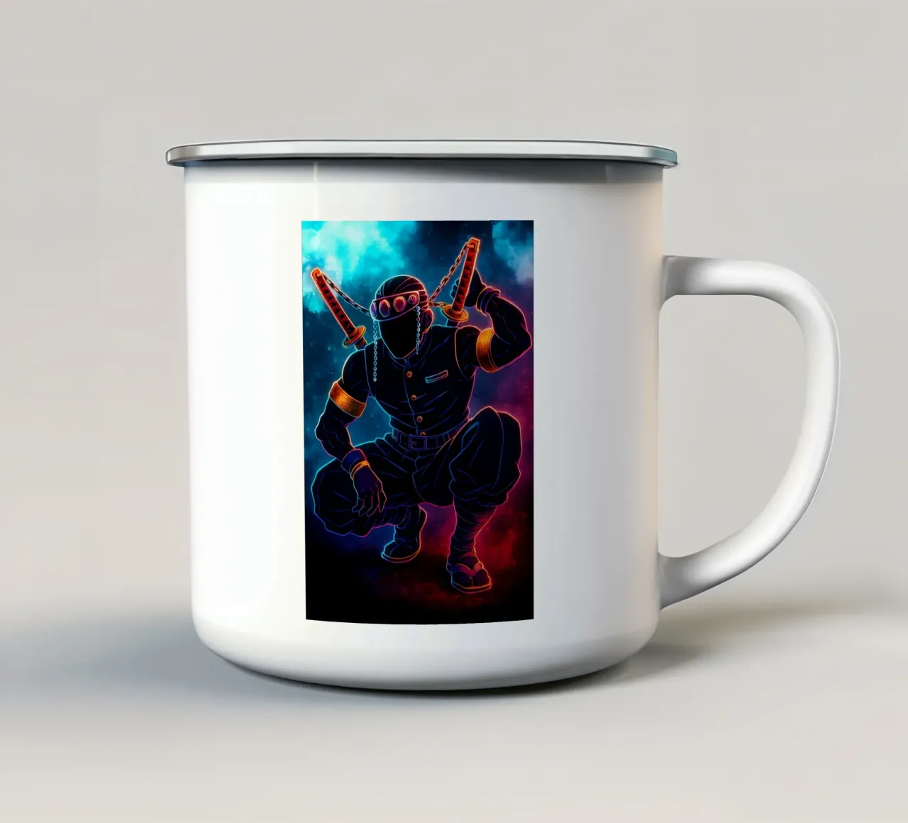 Soul Of Demon slayer Uzui Tengen tazza in smalto da DGSoulheroes