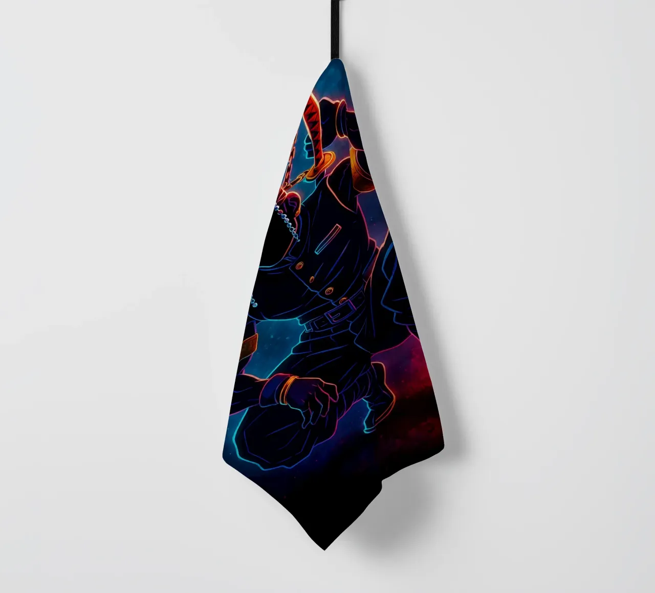 Soul Of Demon slayer Uzui Tengen tea towel by DGSoulheroes