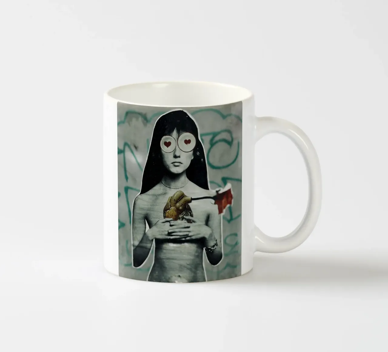 Anatomic Love ceramic mug by ChiasMata CozMos
