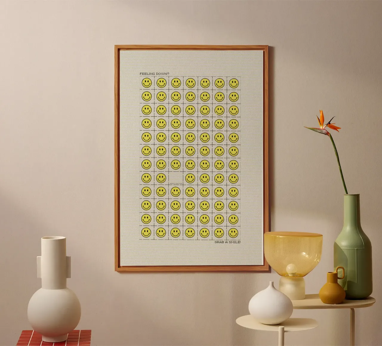 Grab A Smile Alu-Dibond von Jonas Loose