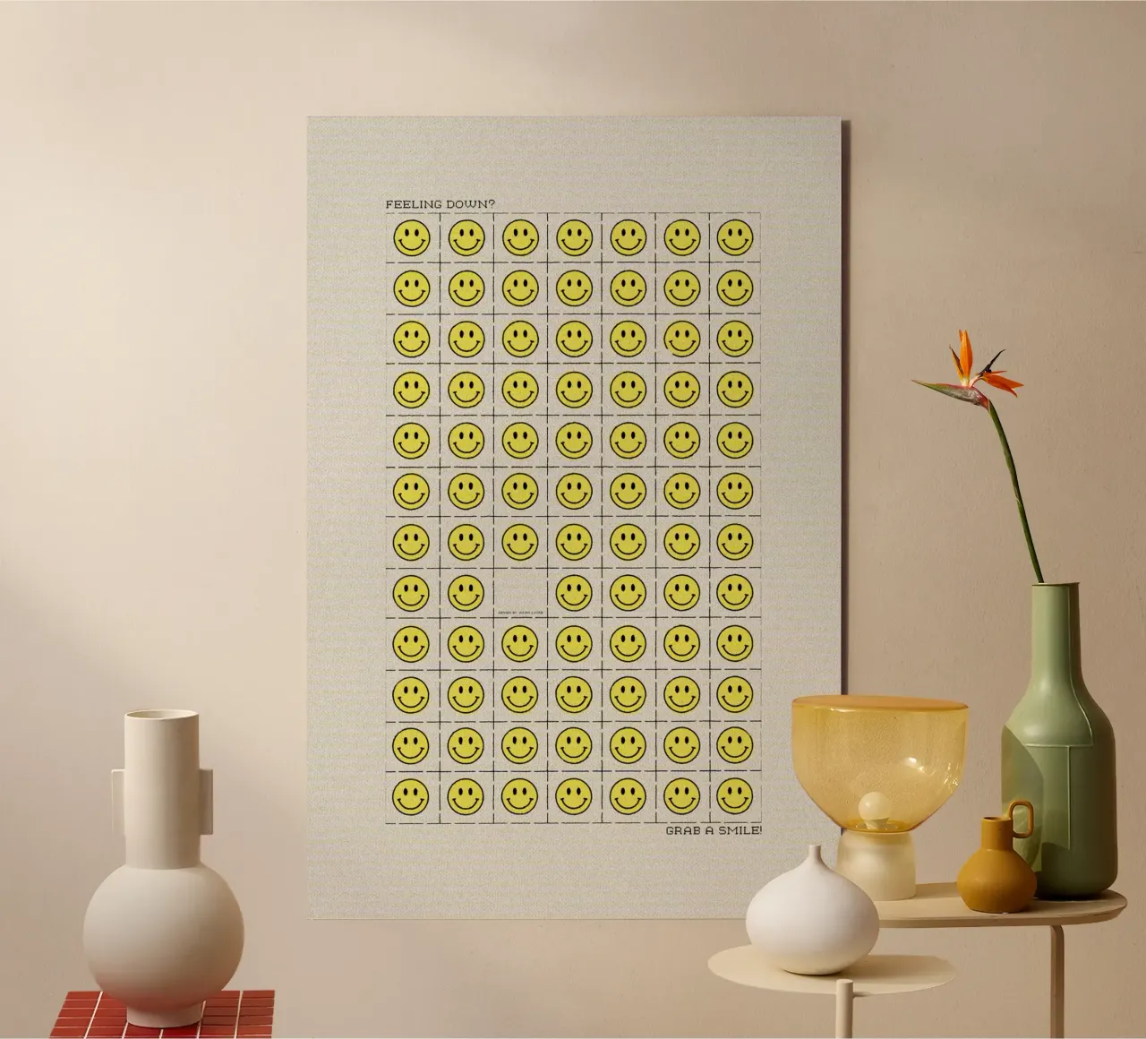 Grab A Smile Alu-Dibond von Jonas Loose