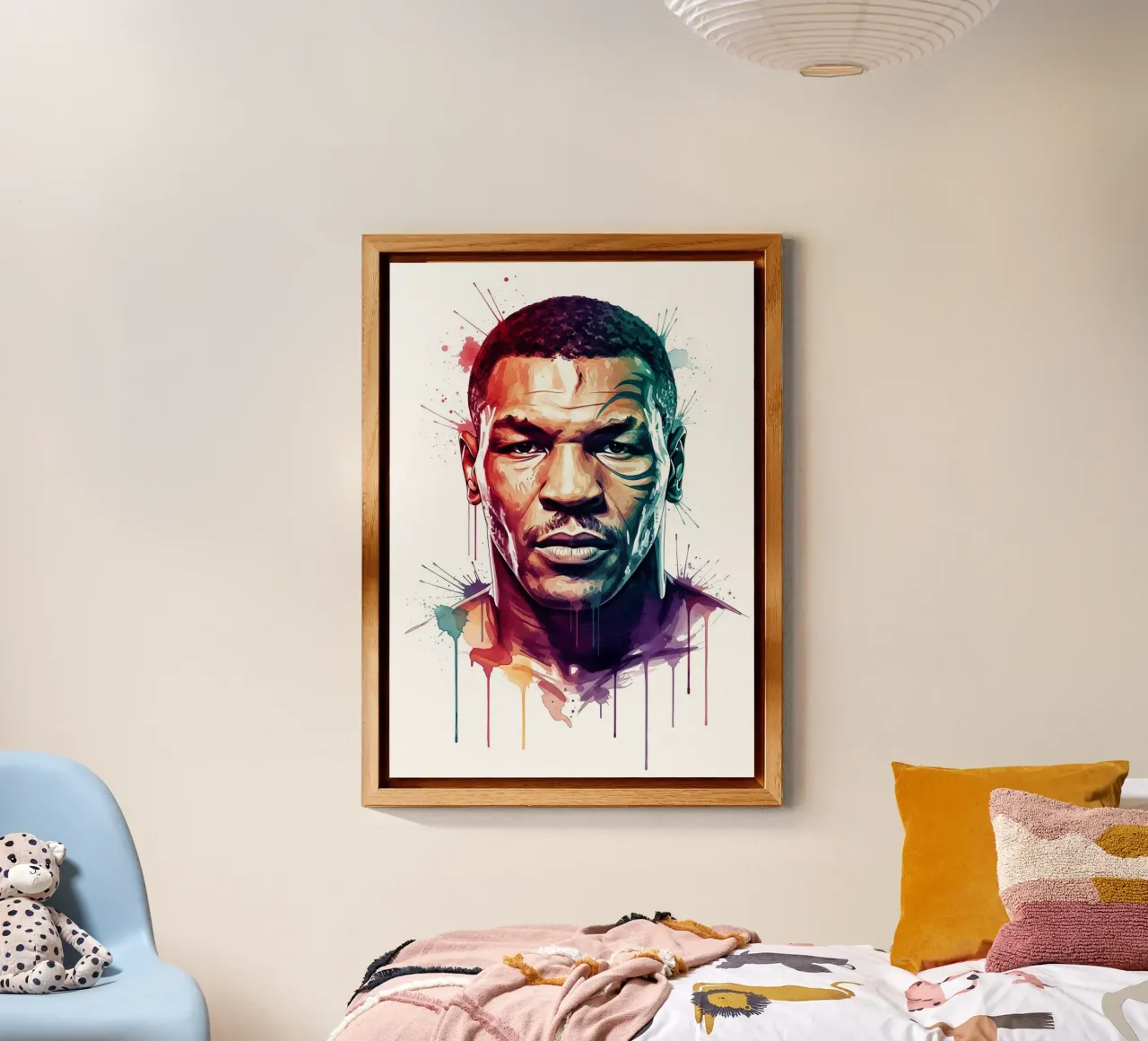 Mike Tyson art alu-dibond by Lembayung art