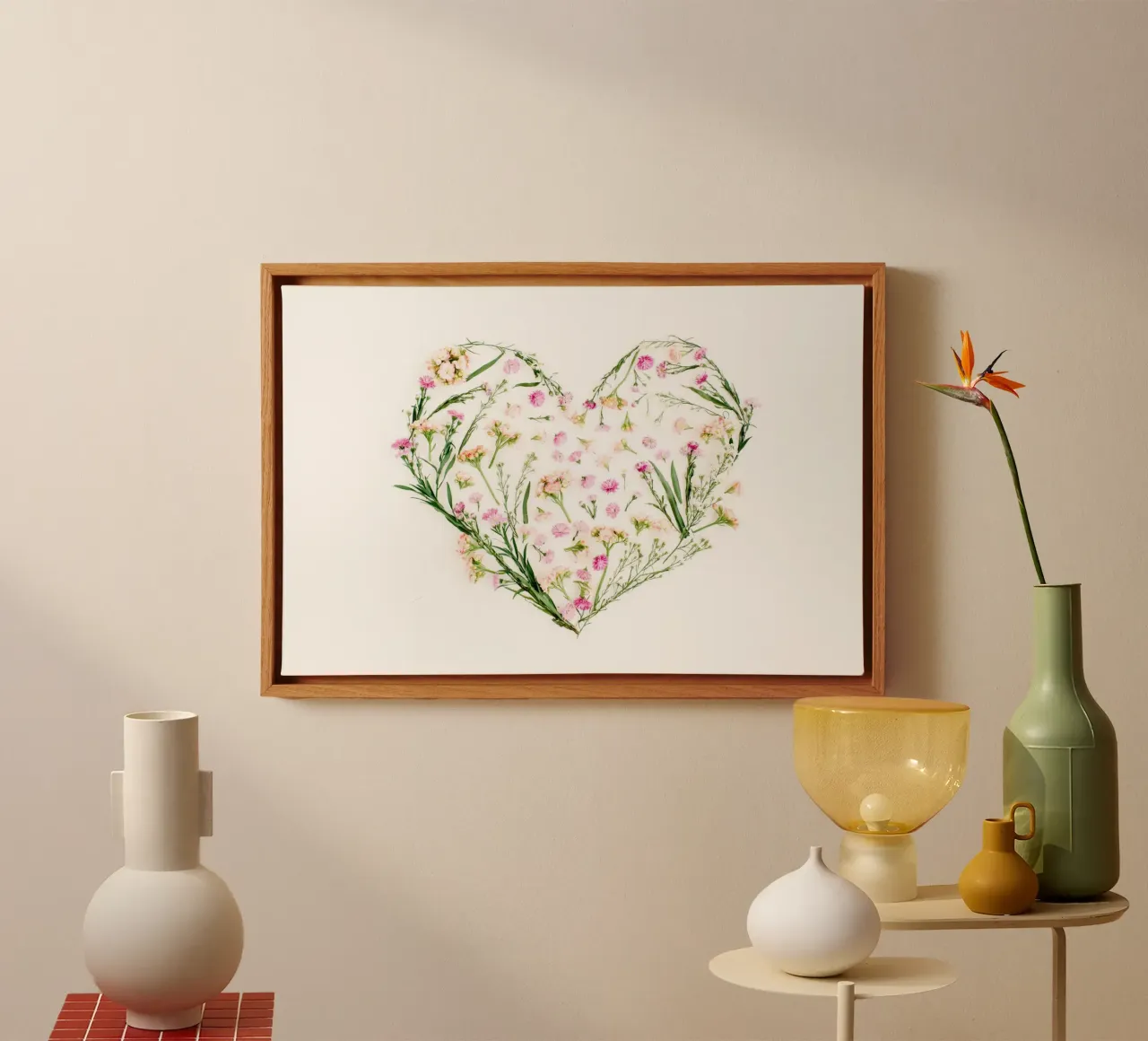 Note floreali d'amore tela da StillVibe Home