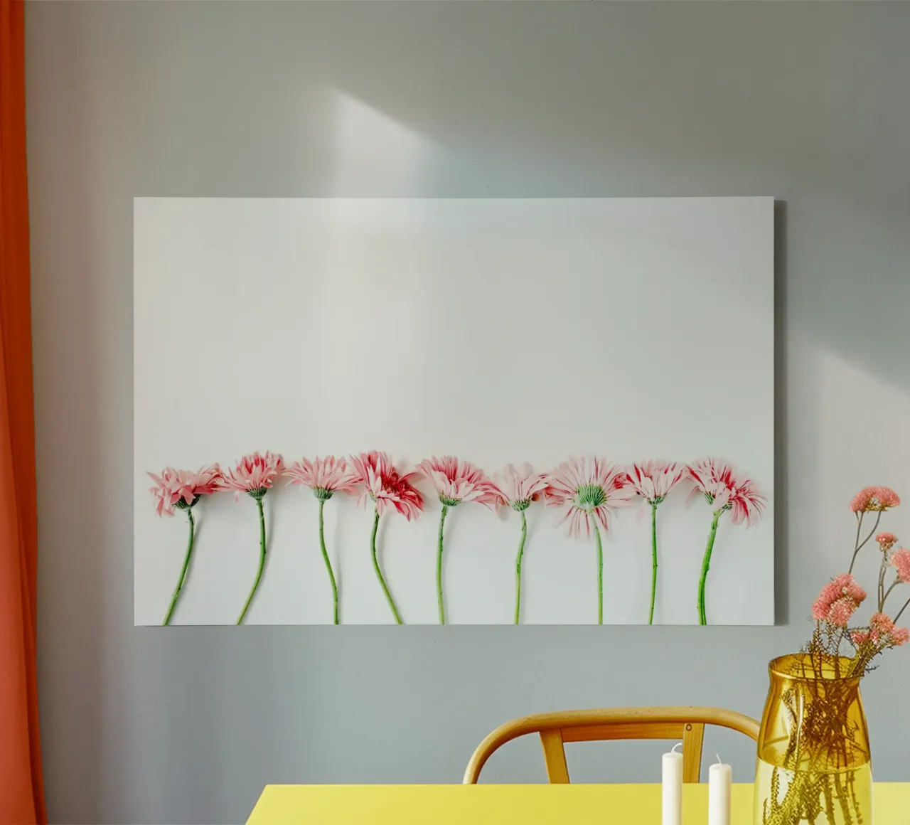 Note floreali d'amore tela con Cornice a cassetta da StillVibe Home
