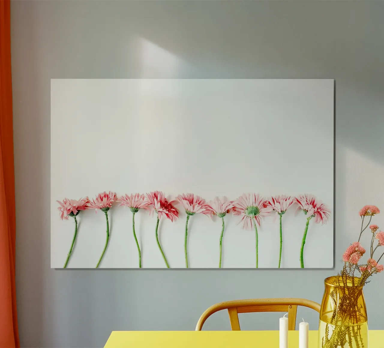 Note floreali d'amore poster con telaio in plastica da StillVibe Home