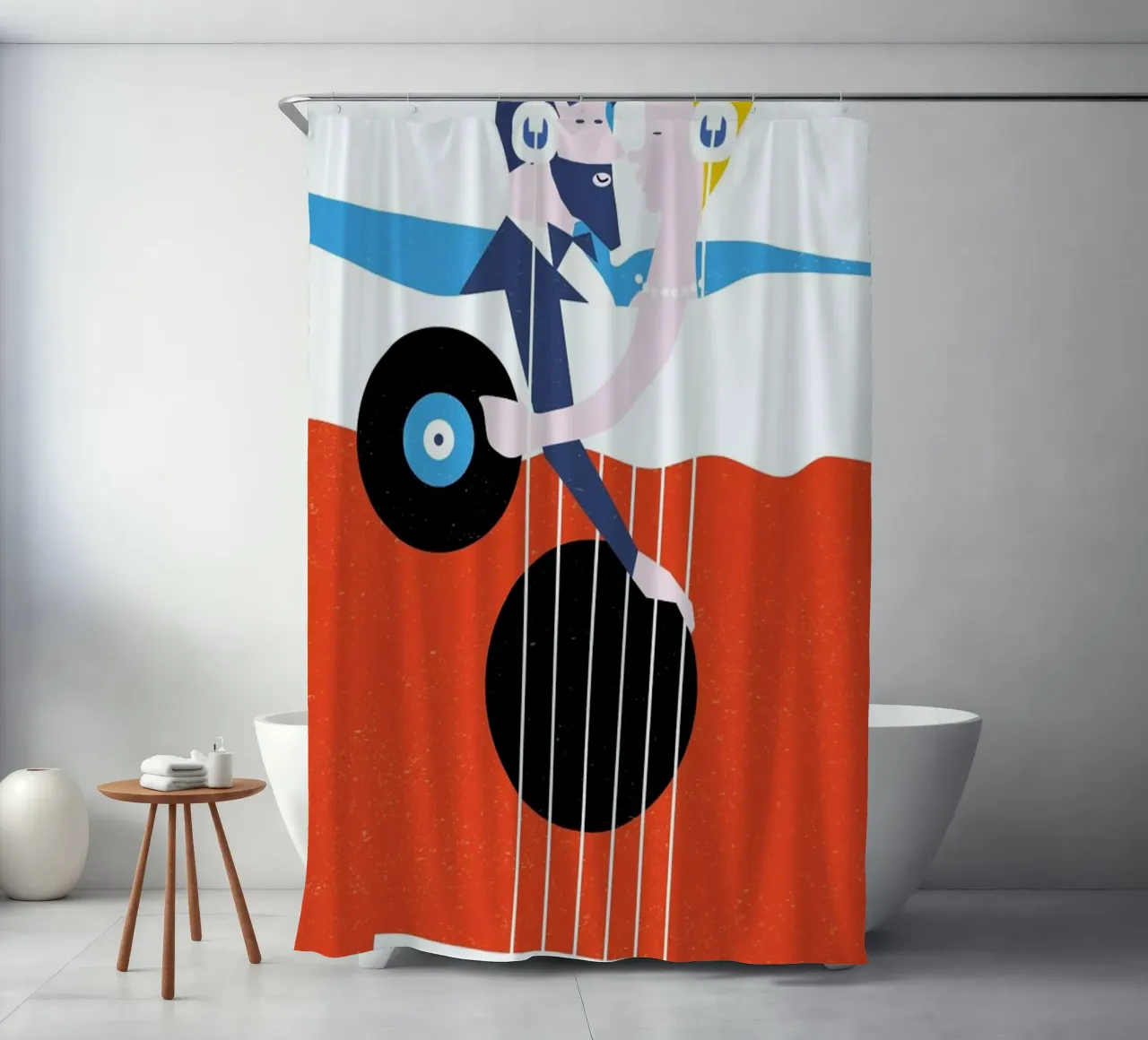 Bed In shower curtain by Francesco Zorzi