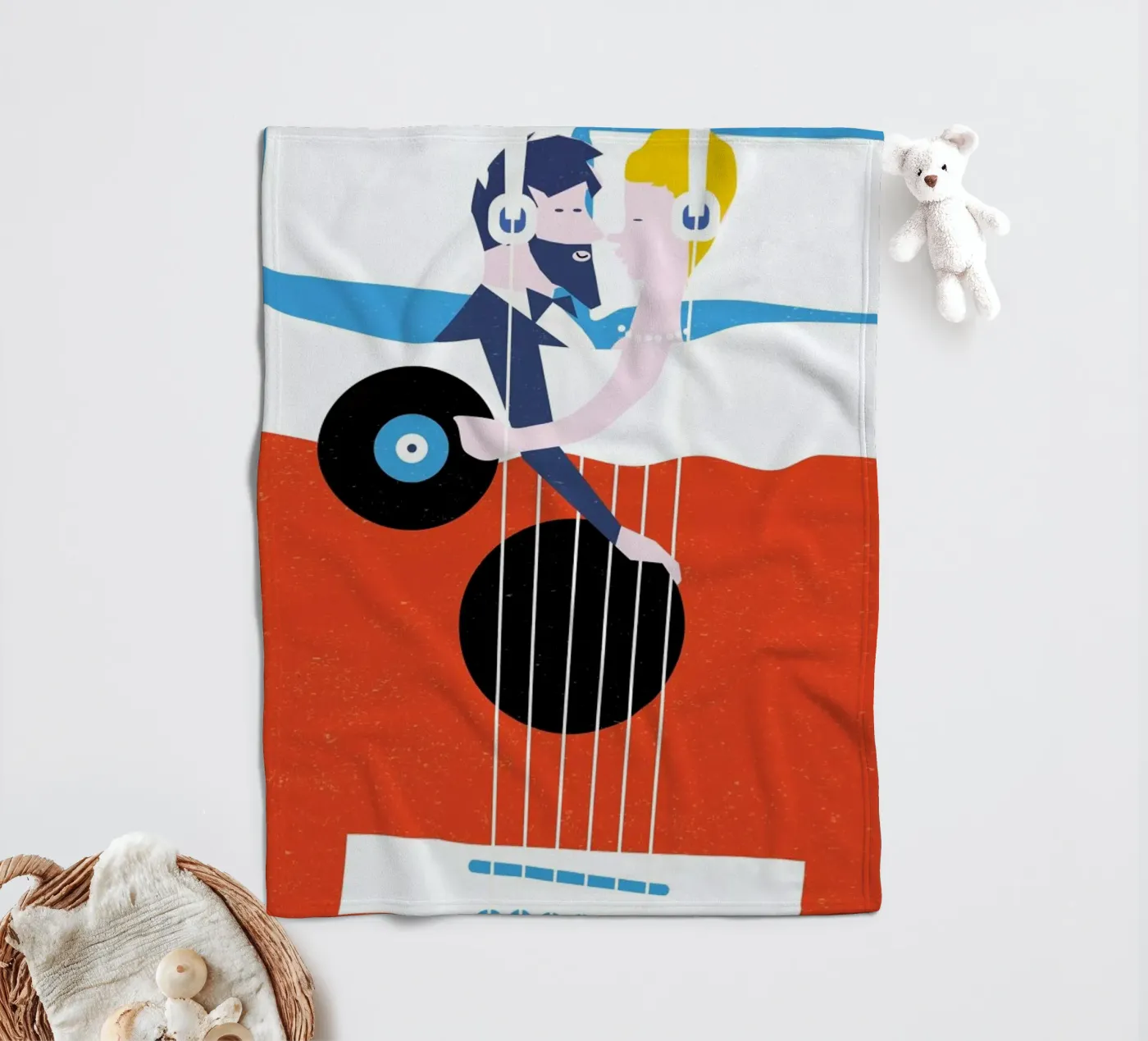 Bed In fleecedeken van Francesco Zorzi