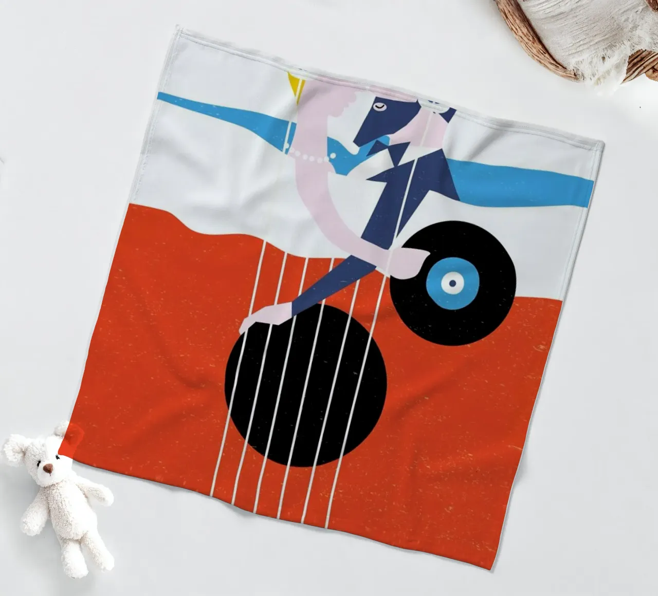 Bed In Fleecedecke von Francesco Zorzi