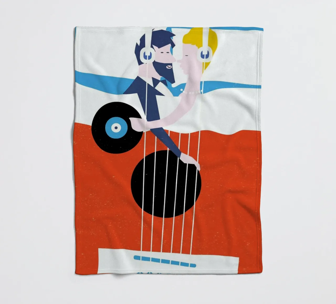 Bed In Fleecedecke von Francesco Zorzi