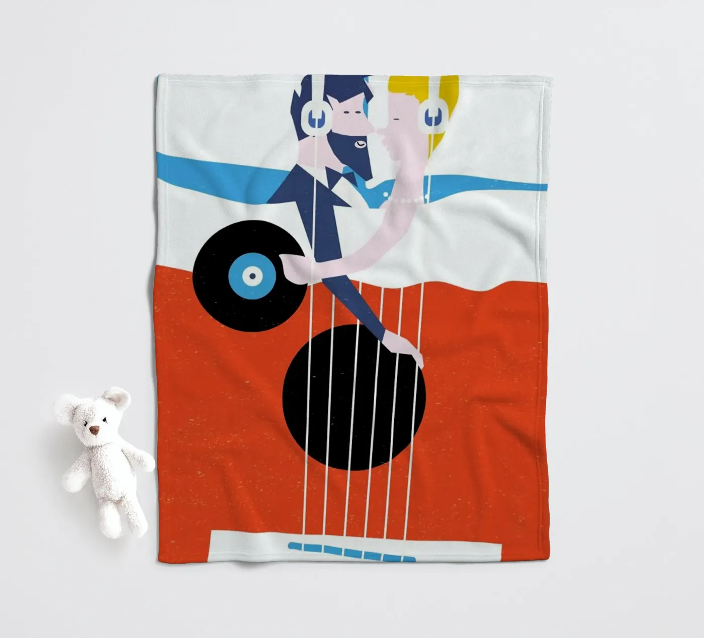 Bed In fleecedeken van Francesco Zorzi