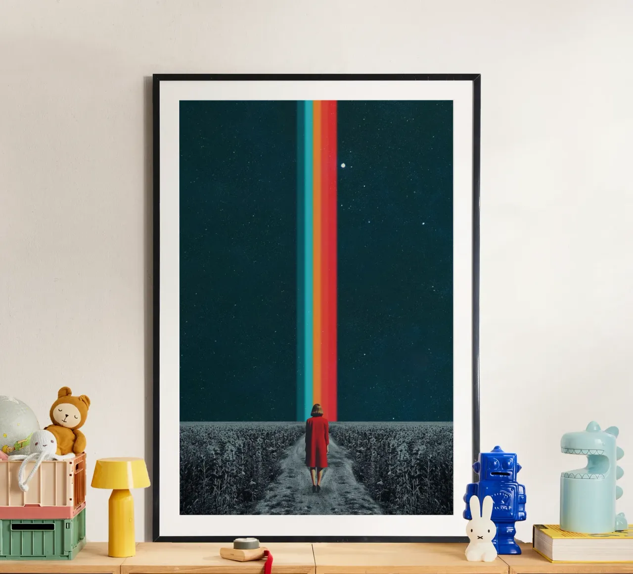 Seguite il vostro cammino - Collage minimalista poster da Dapidoka