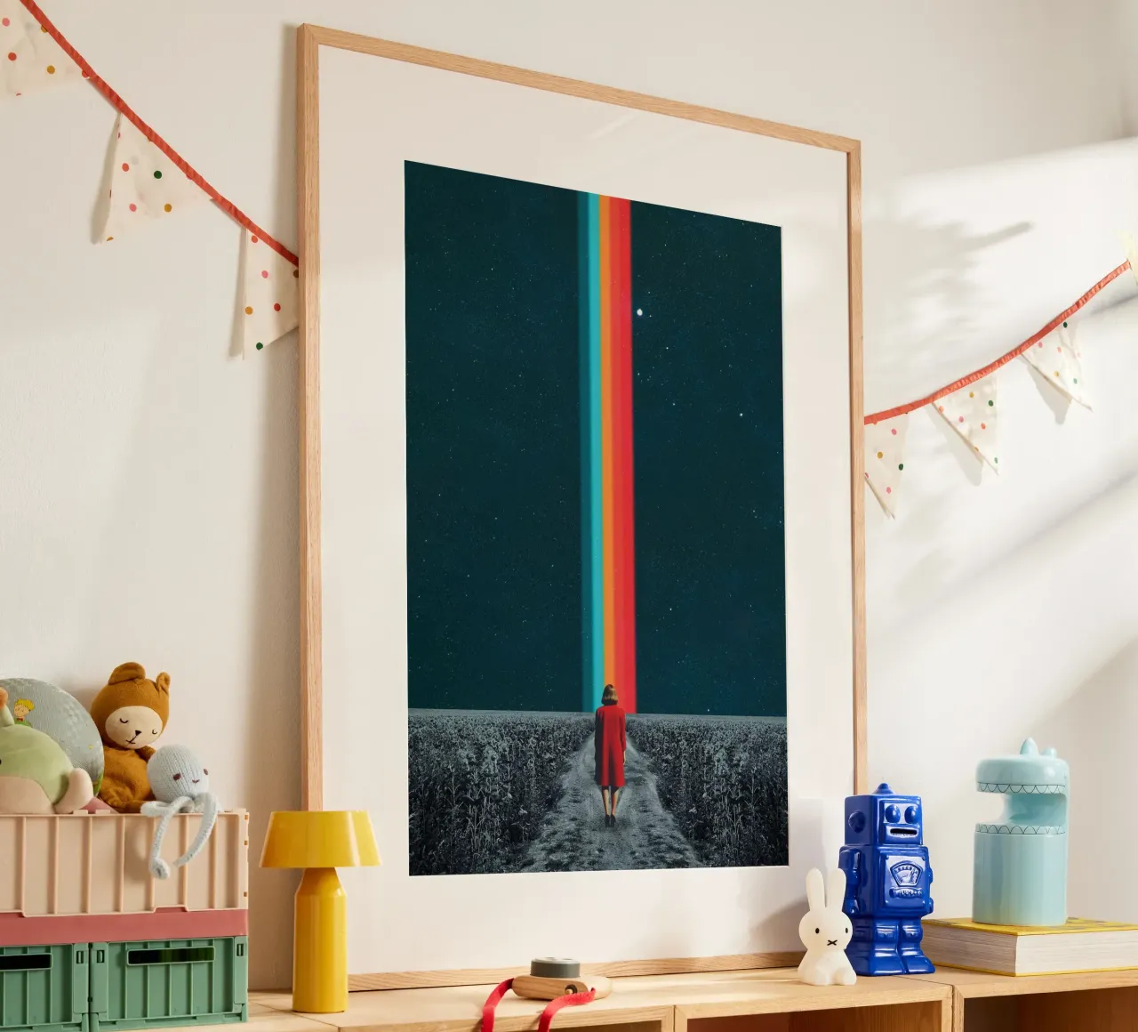 Seguite il vostro cammino - Collage minimalista poster da Dapidoka