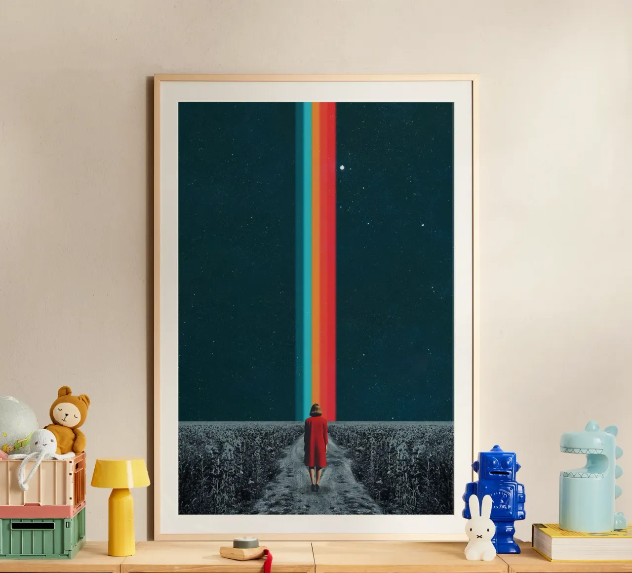 Seguite il vostro cammino - Collage minimalista poster da Dapidoka
