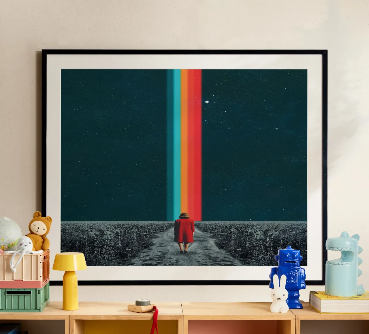 Seguite il vostro cammino - Collage minimalista poster da Dapidoka