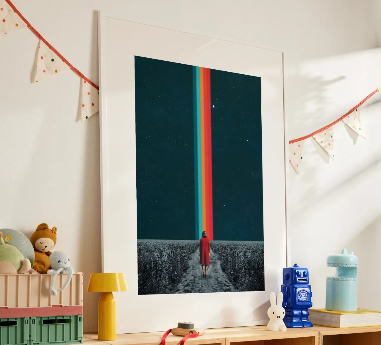 Seguite il vostro cammino - Collage minimalista poster da Dapidoka