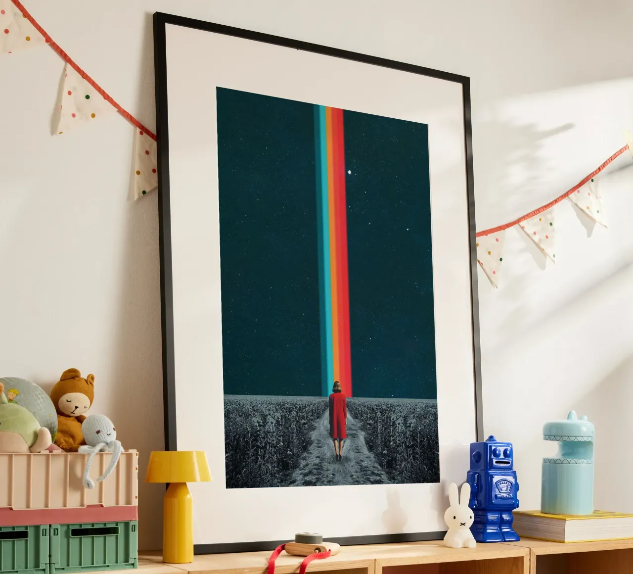 Seguite il vostro cammino - Collage minimalista poster da Dapidoka