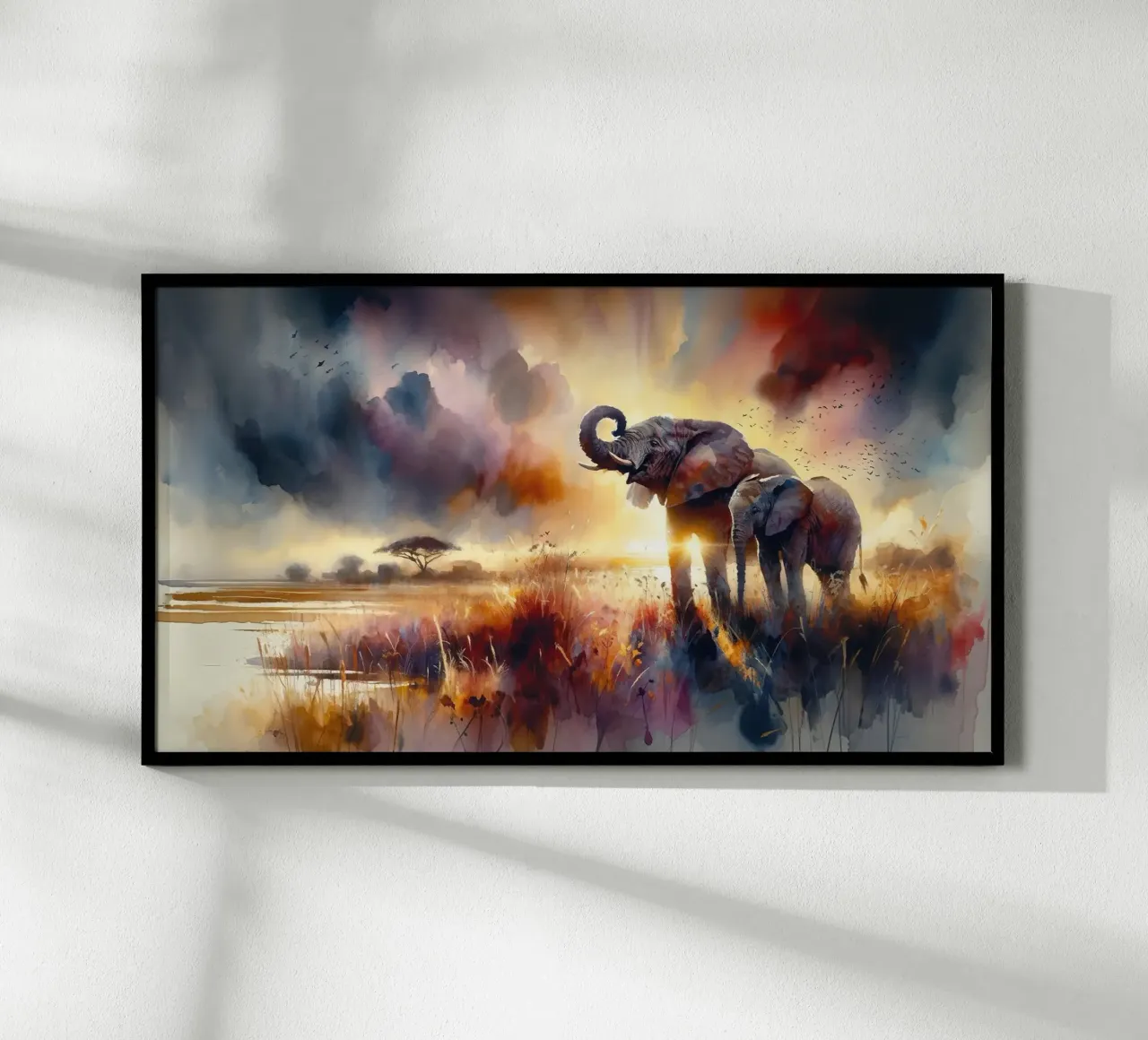 Wiedersehen in der Abenddämmerung Poster von Chromatic Fusion Studio