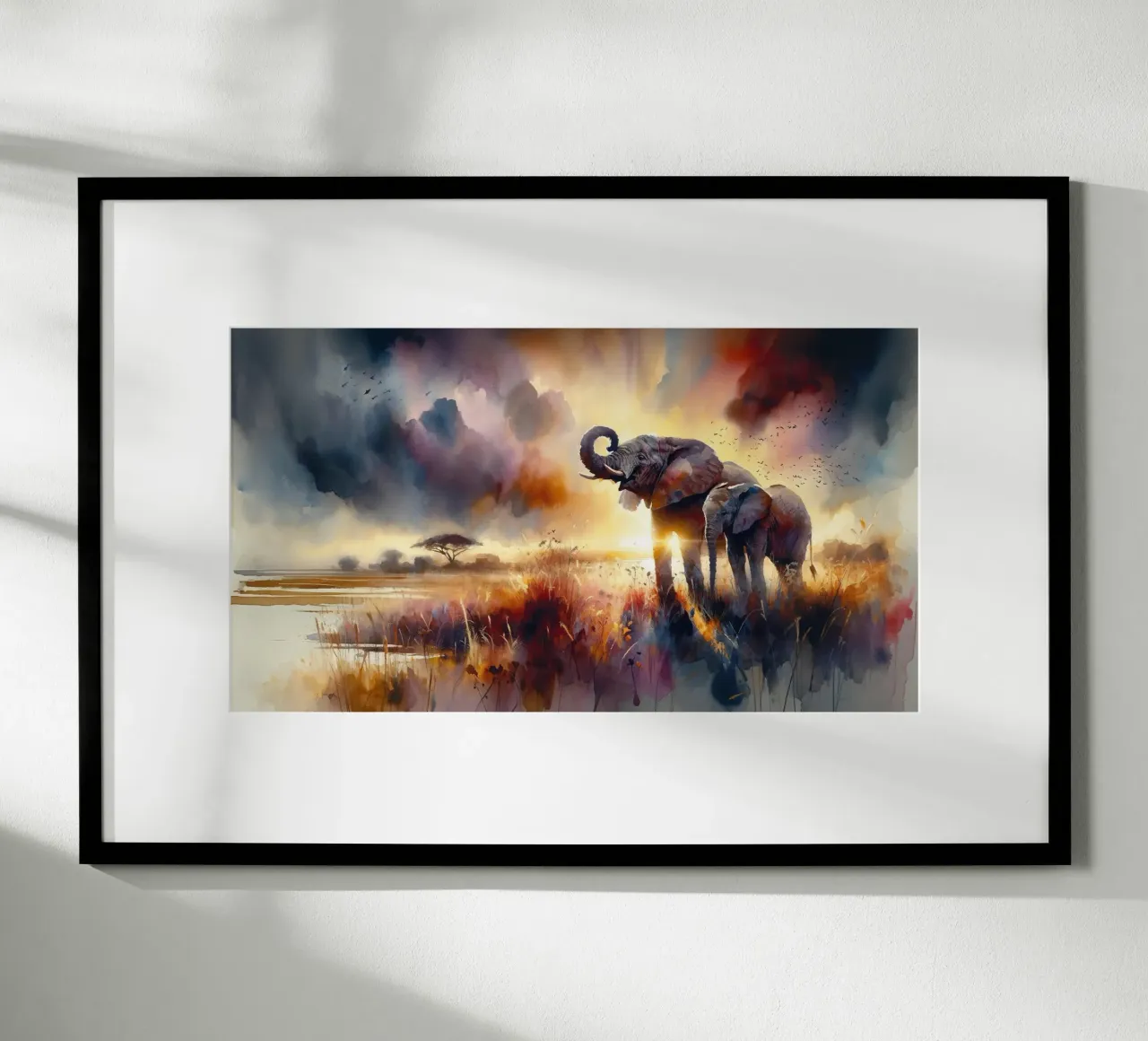 Wiedersehen in der Abenddämmerung Poster von Chromatic Fusion Studio