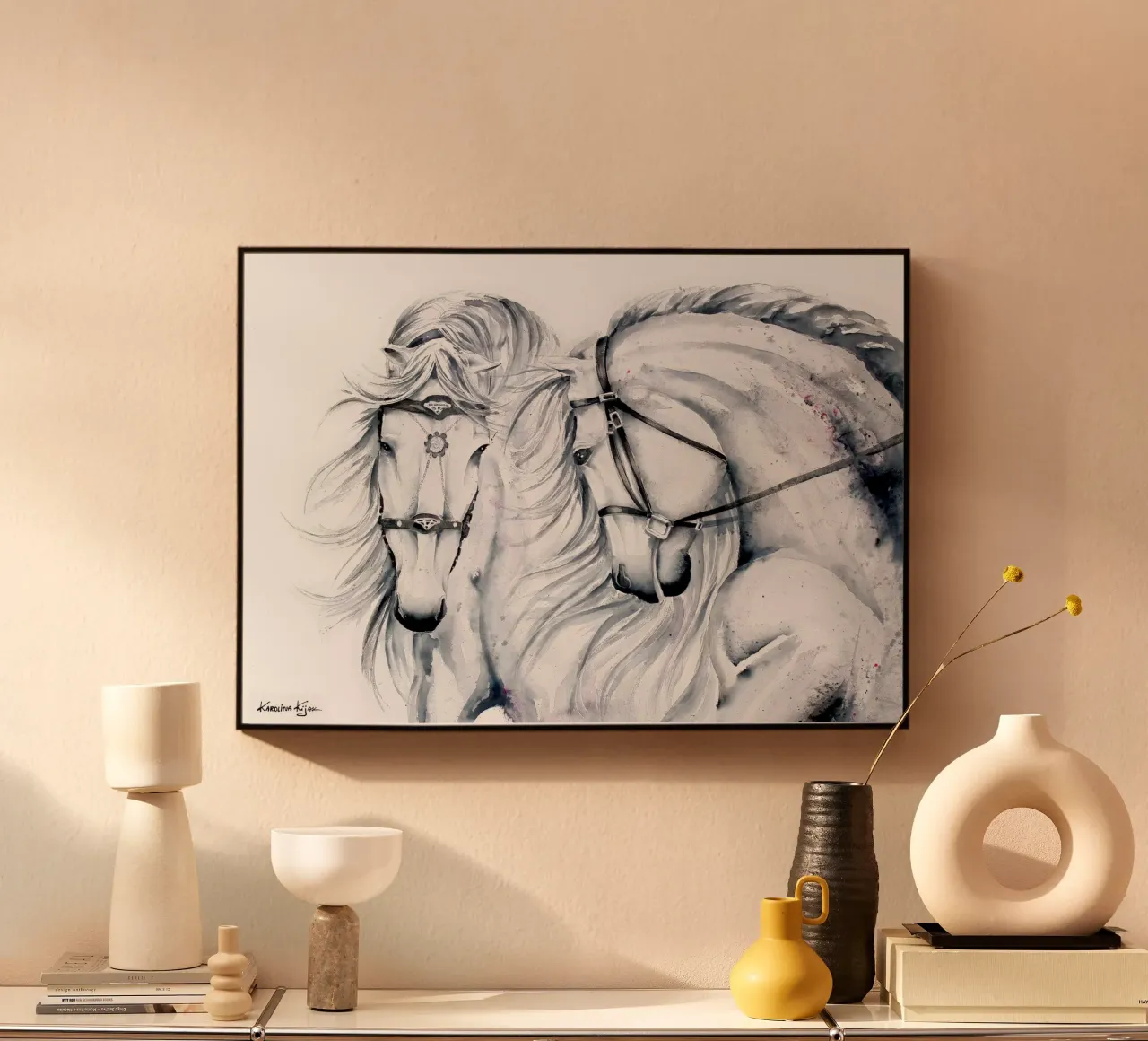 White horses plexiglass da Karolina Kijak