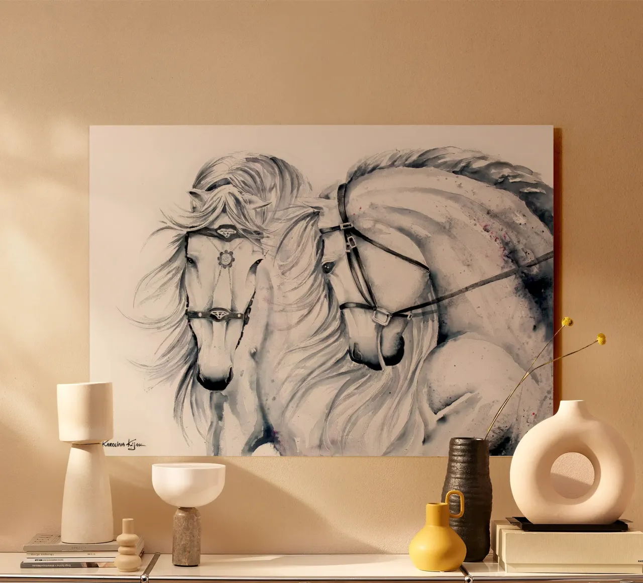 White horses plexiglass da Karolina Kijak
