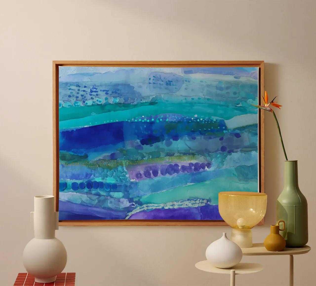 Current Lines canvas by Matthias Keller Studio