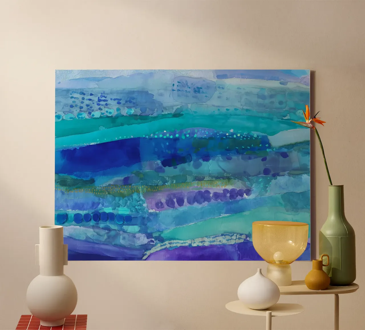 Current Lines canvas by Matthias Keller Studio