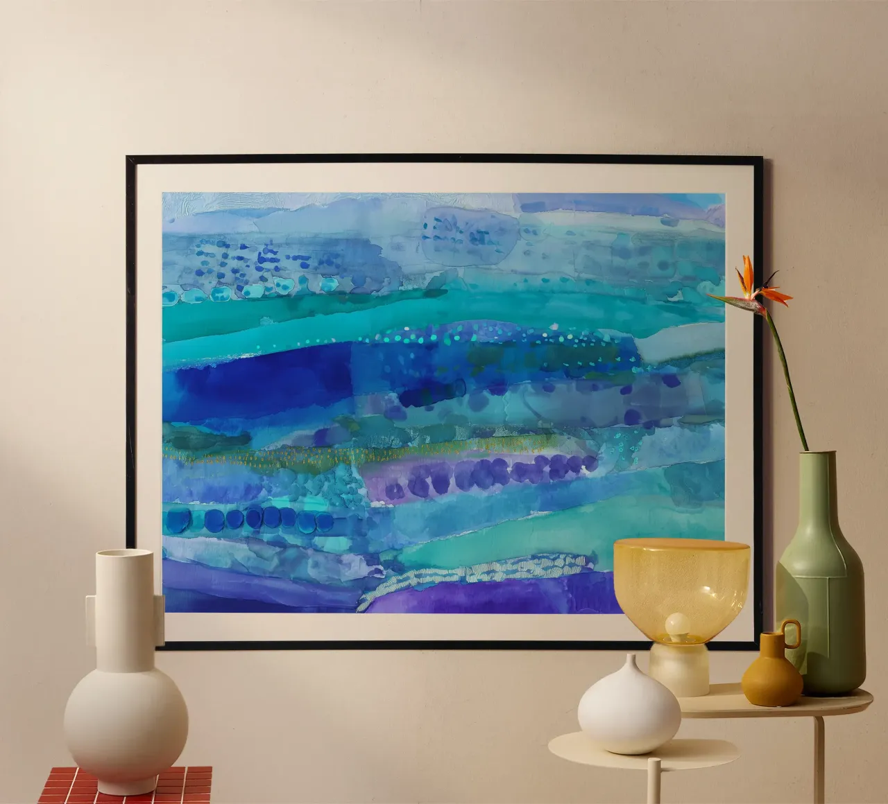 Current Lines poster by Matthias Keller Studio