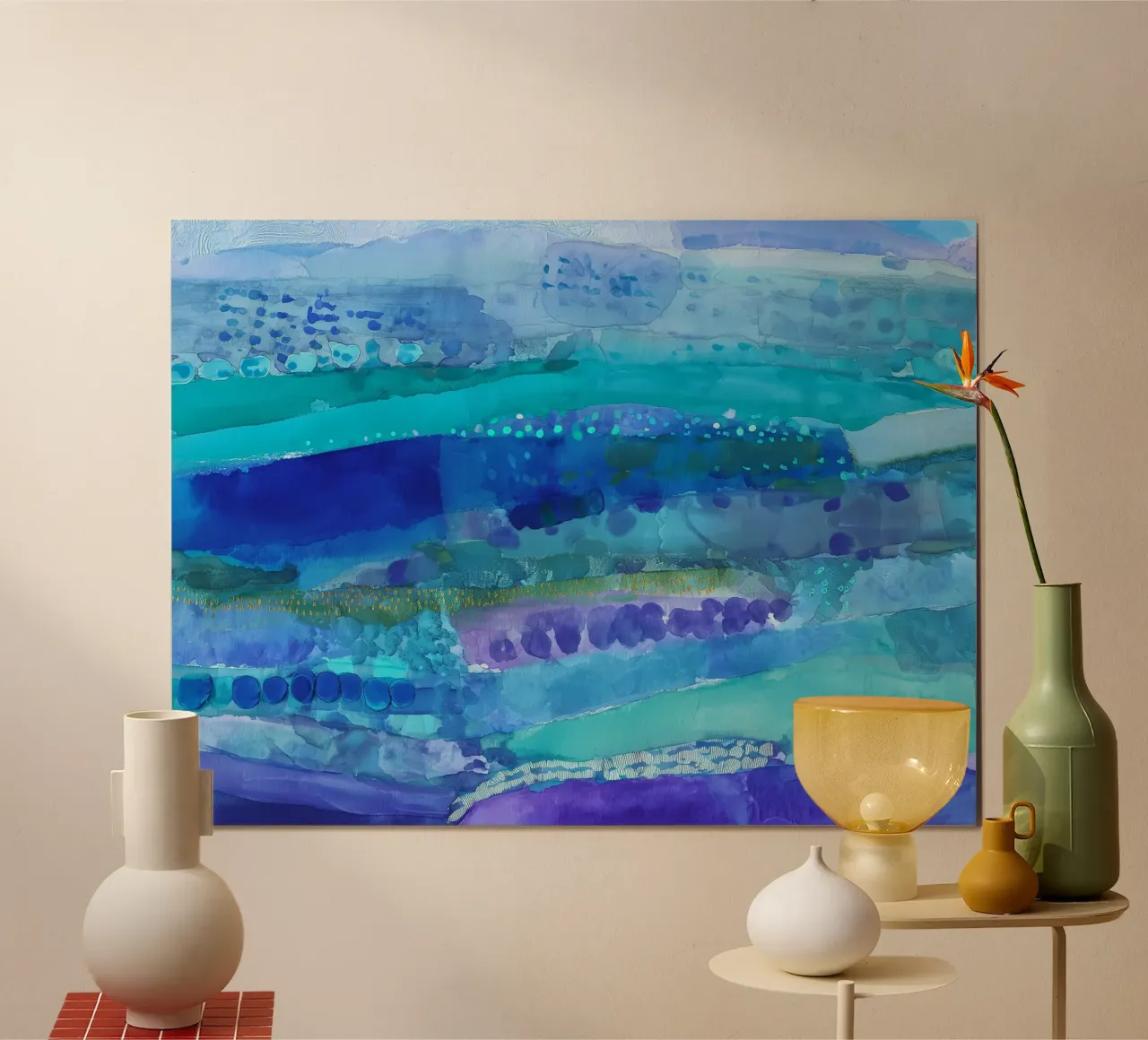 Current Lines poster by Matthias Keller Studio