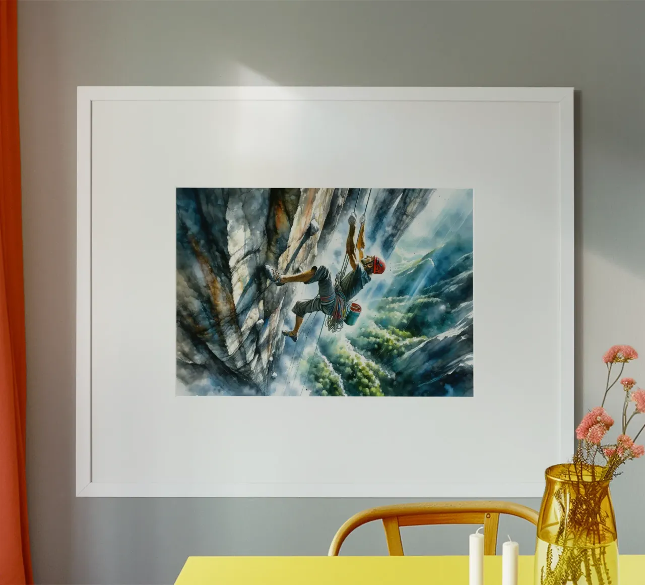 Der Traum eines Bergsteigers Poster von Chromatic Fusion Studio