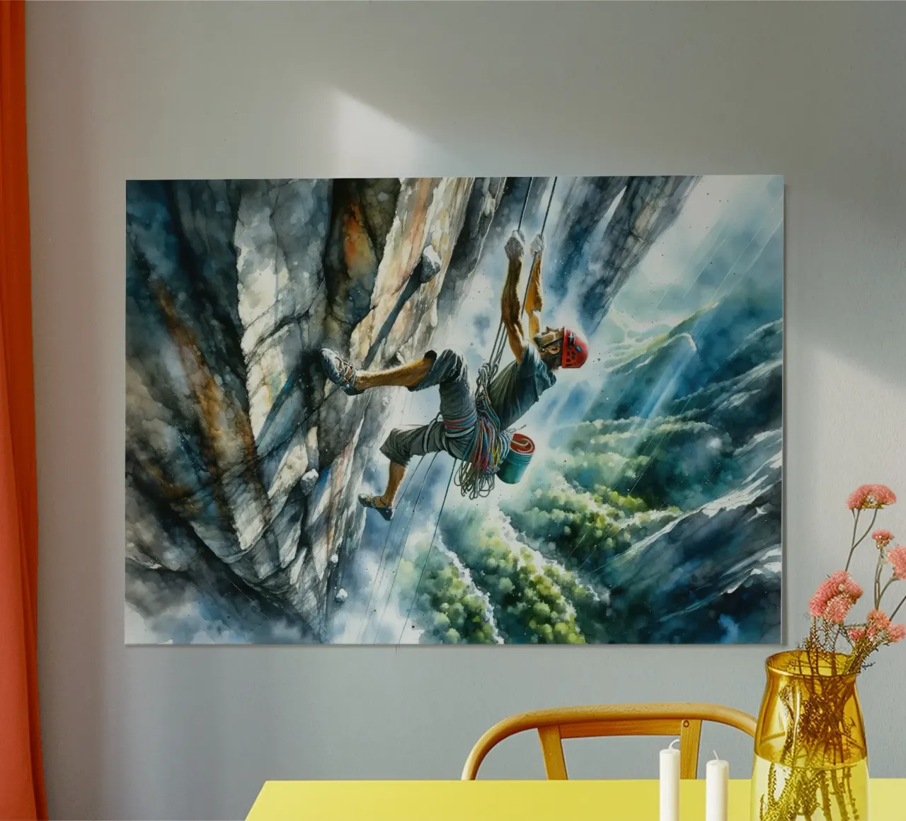 Der Traum eines Bergsteigers Poster von Chromatic Fusion Studio
