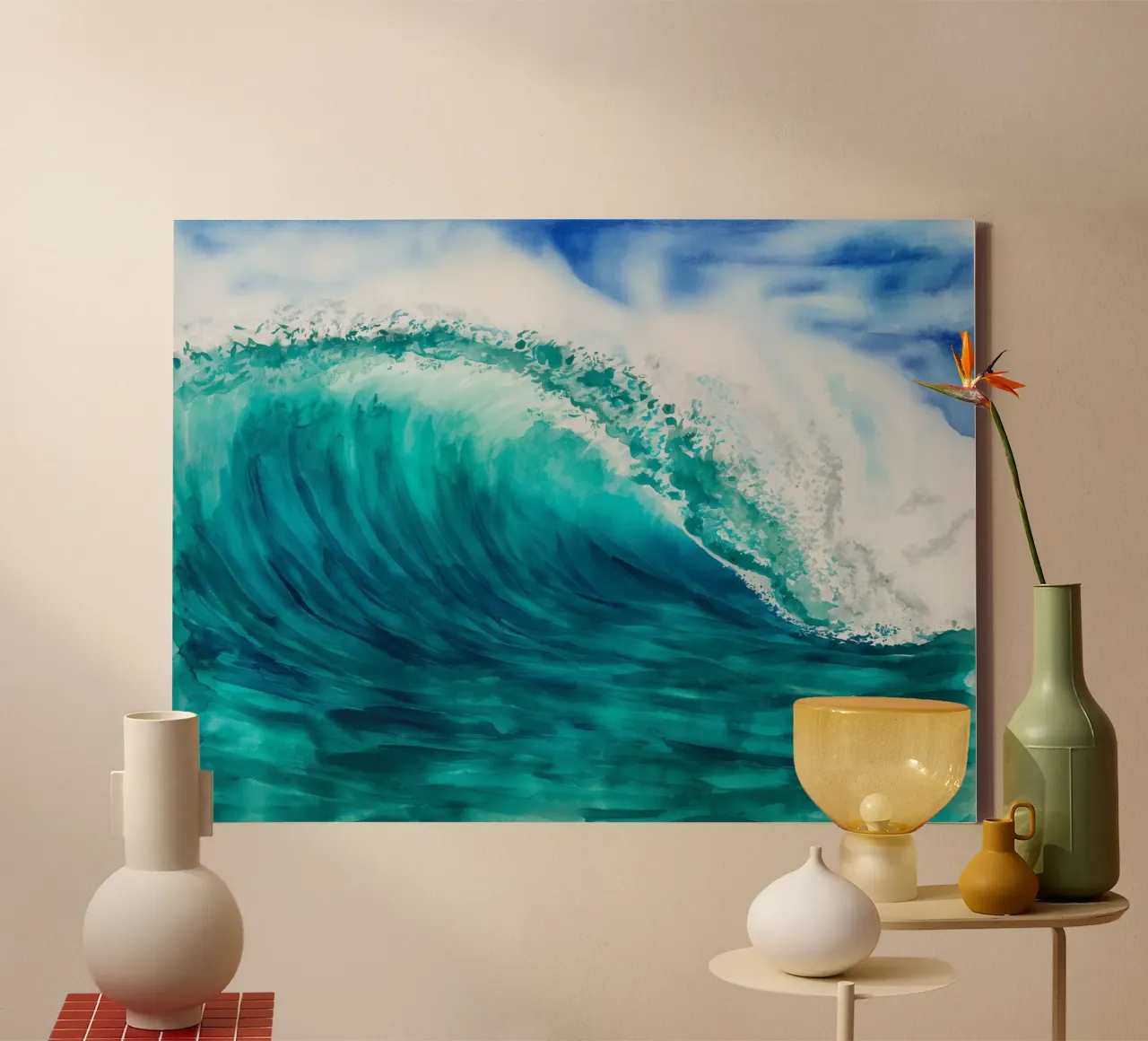 Break Line canvas by Matthias Keller Studio
