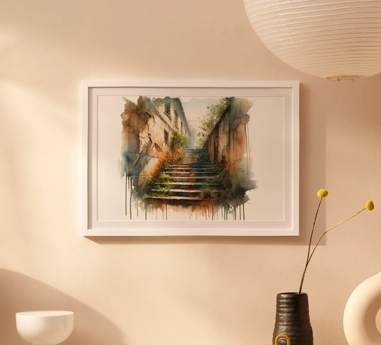 Sentiero dal fascino rustico poster da Chromatic Fusion Studio