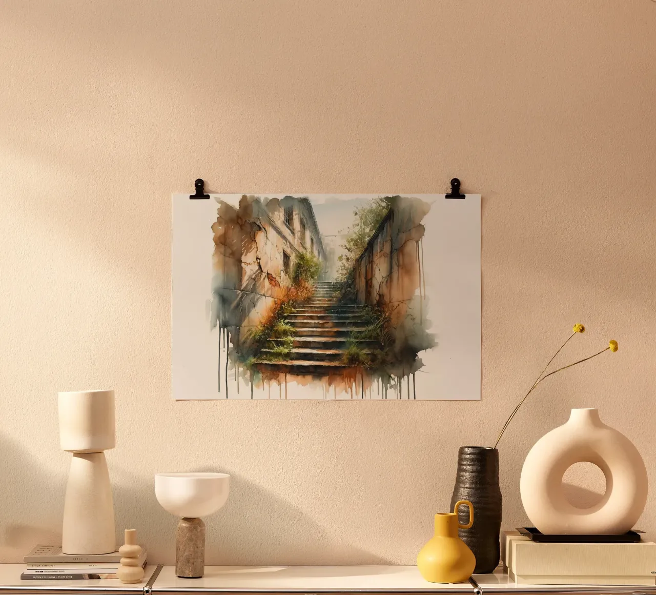Sentiero dal fascino rustico poster da Chromatic Fusion Studio