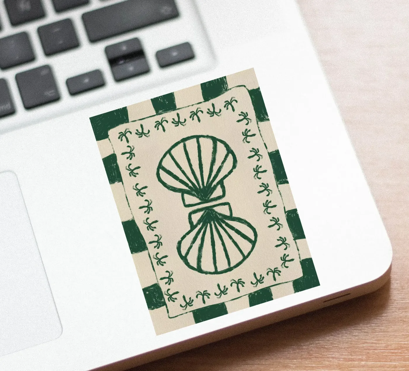 Seashell Symphony Sticker von Shatha Al Dafai