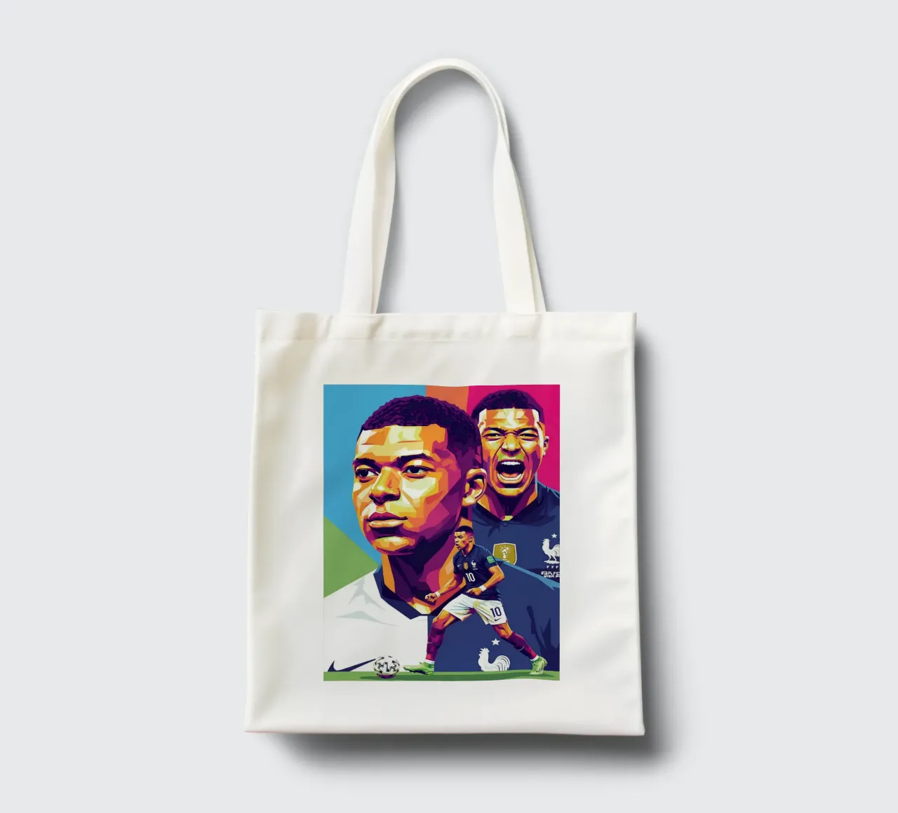 Kylian Mbappe - WPAP art style (2) borsa in juta da Hantamrata