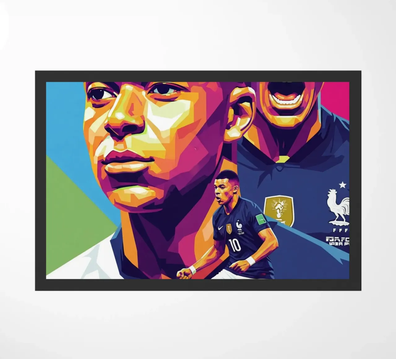 Kylian Mbappe - WPAP art style (2) zerbino da Hantamrata