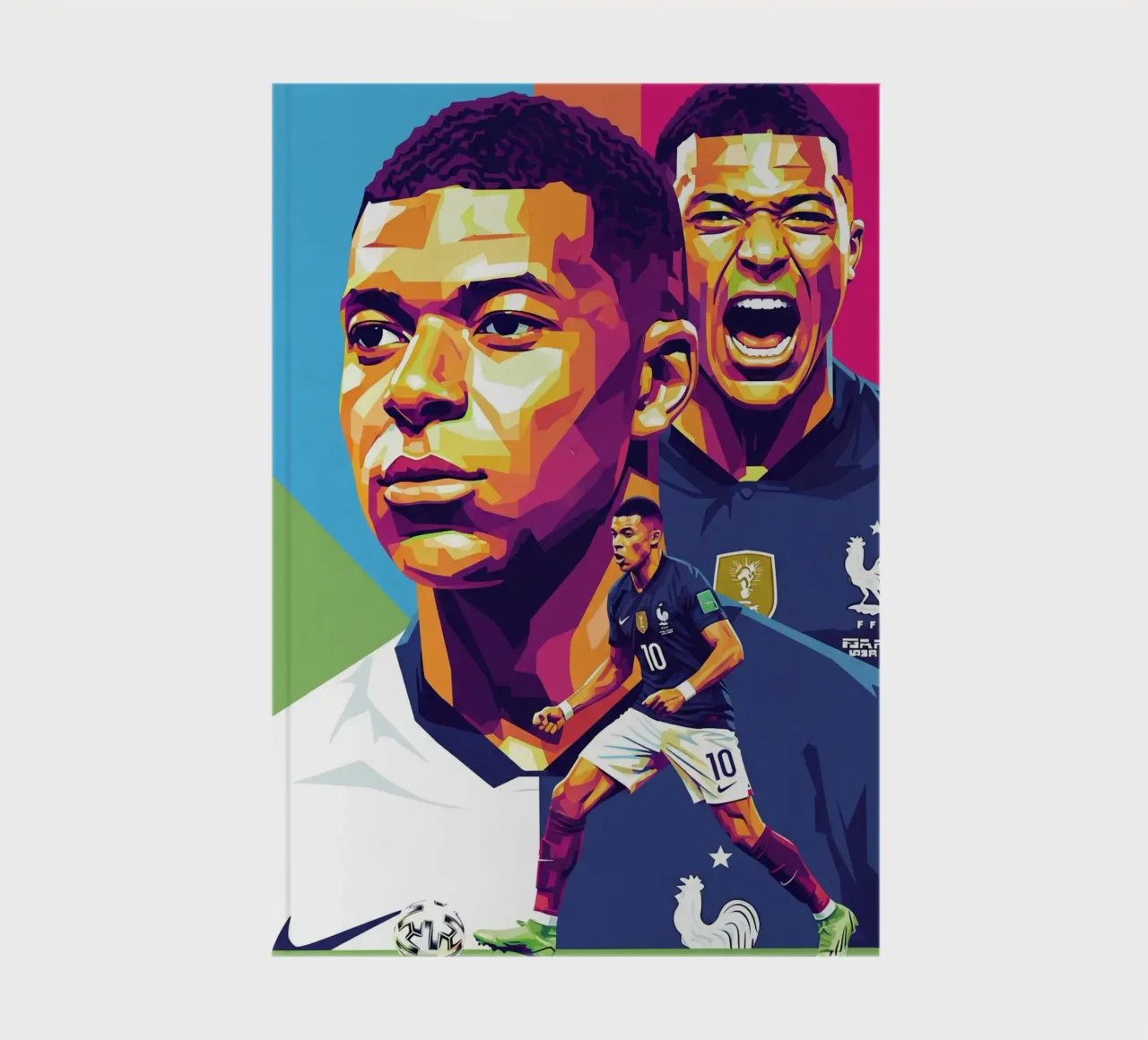Kylian Mbappe - WPAP art style (2) diario da Hantamrata