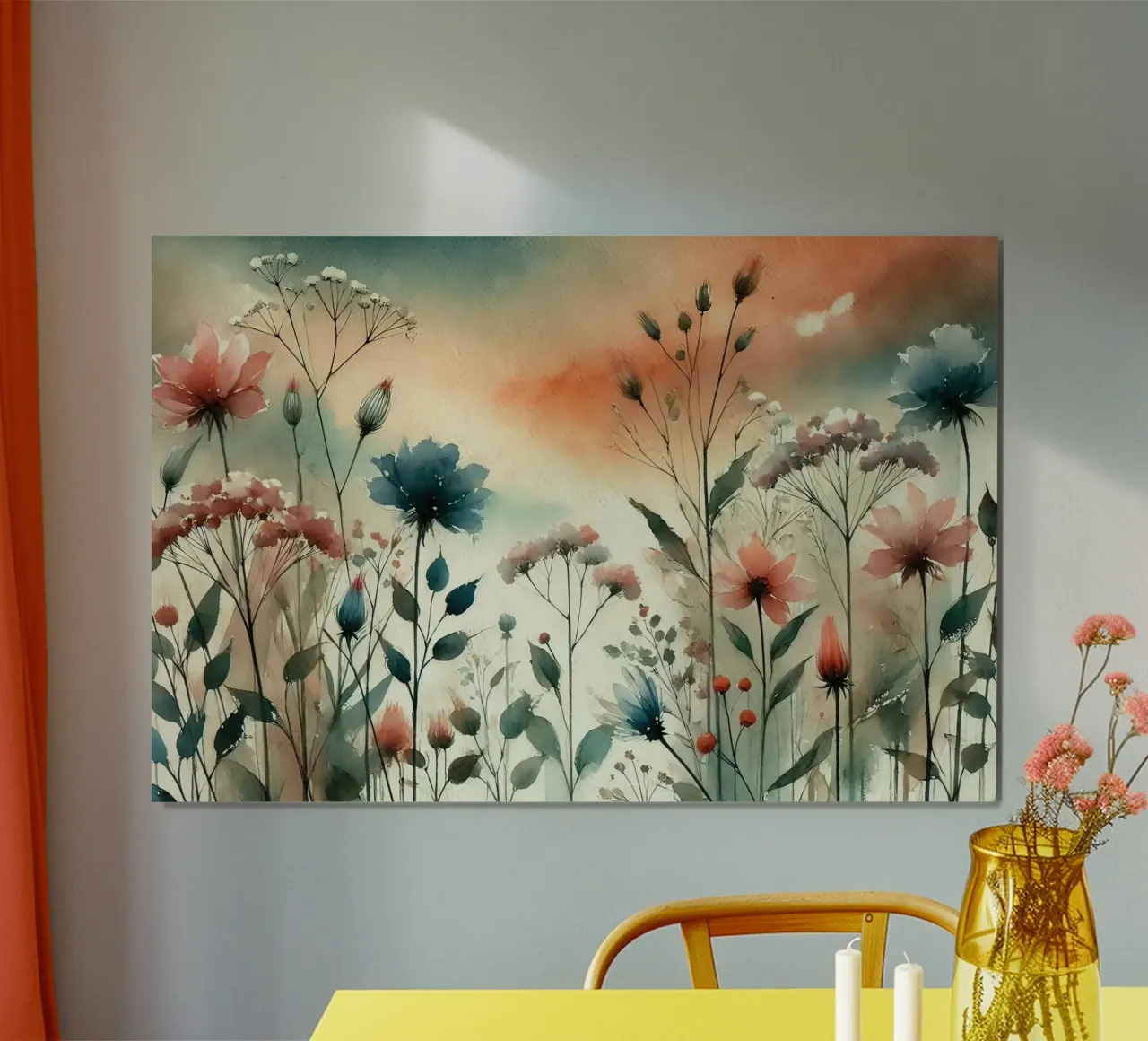 Serene Flora Symfonie poster van Chromatic Fusion Studio