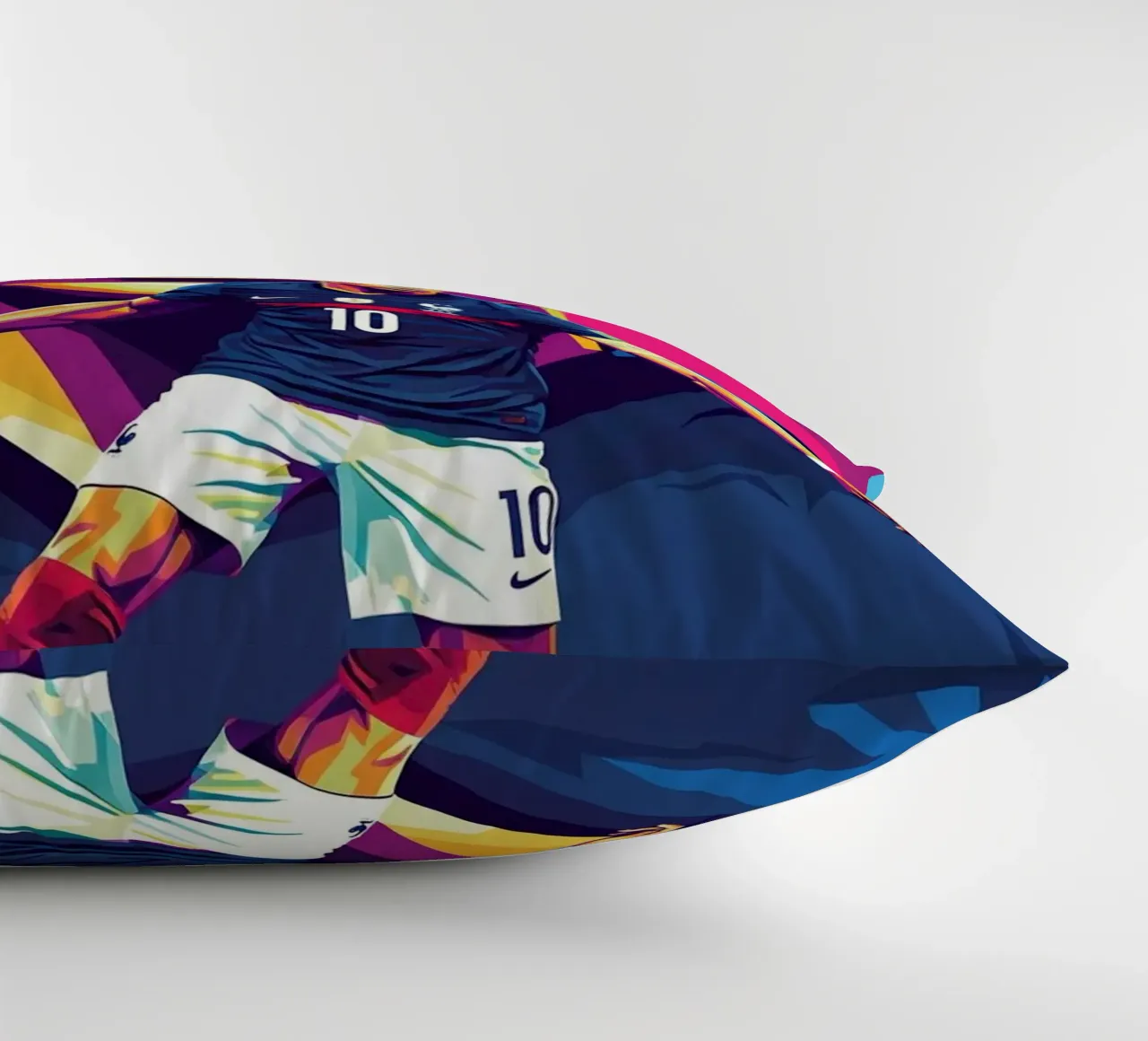 Kylian Mbappe - WPAP art style (3) cuscino da Hantamrata